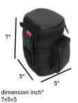 Four Eff (Black, Lens Bag 7 INCH Side Pouch)